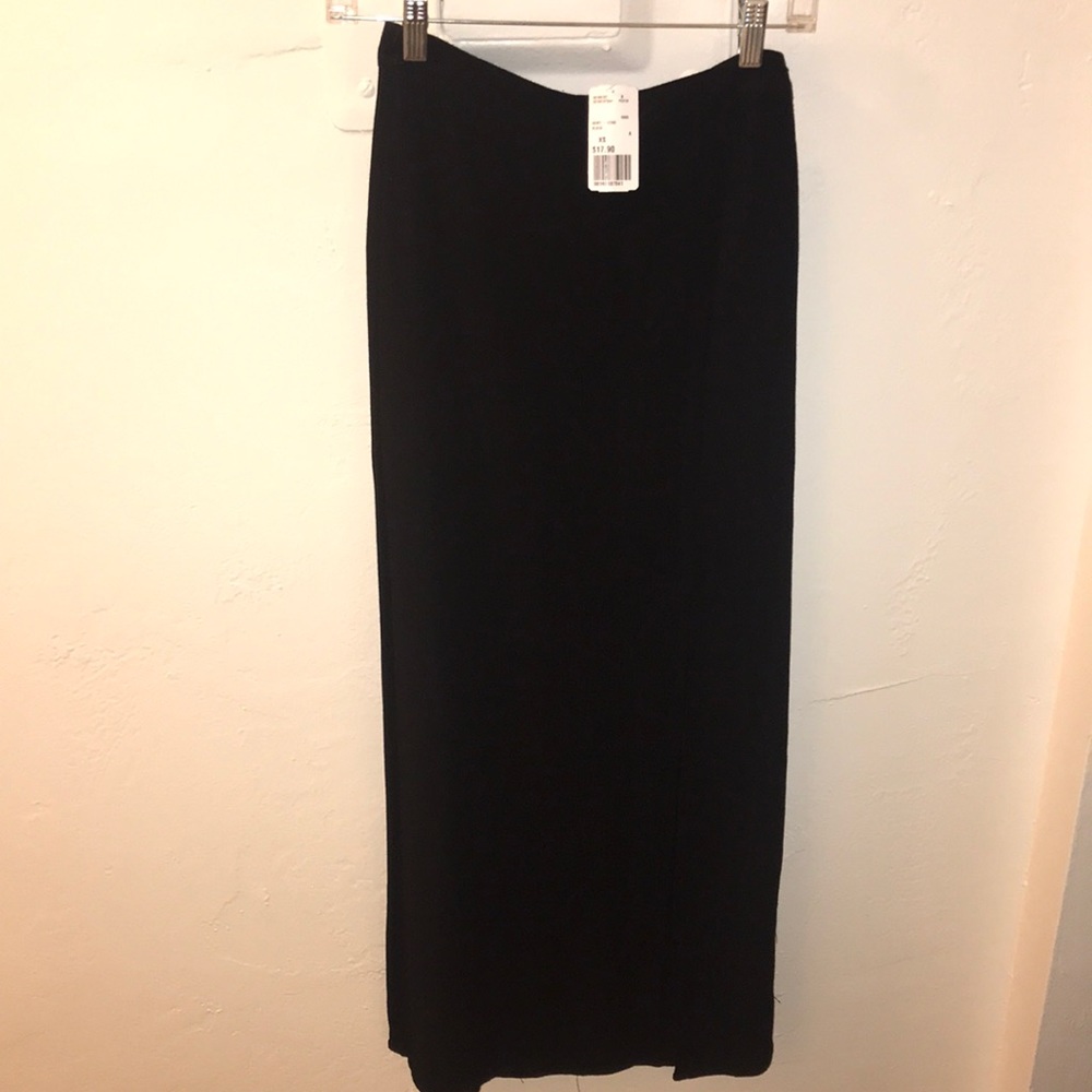 H&M Black Maxi Skirt with Side Slit